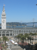 A view of the Ferry Building from our hotel