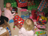 Opening their presents