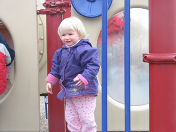 Playing in the playground