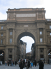 An arch in the Piazza della Repubblica