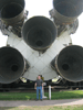 Mike next to the rocket engine