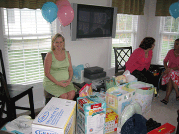 Amy with all her presents