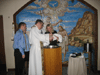 Receiving the sacrament