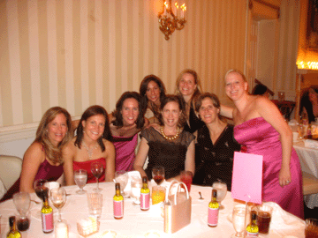 The girls at the wedding