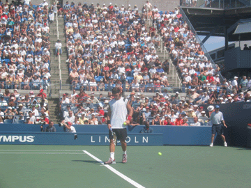 Carlos Moya preparing to serve