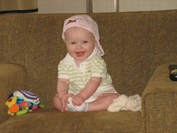 Playing in Elyse's hotel room before the wedding