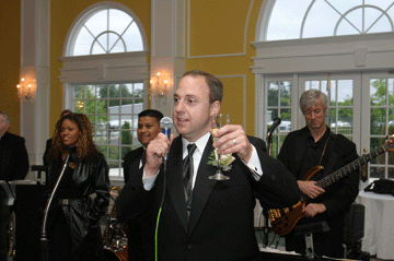Brian giving the Best Man toast